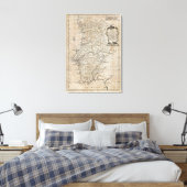 Karte Portugals Leinwanddruck (Insitu (Schlafzimmer))