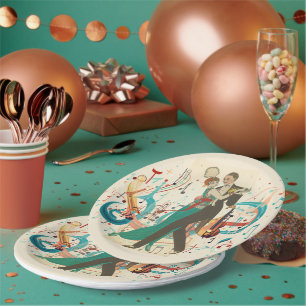Karte Postale Papierplatte Pappteller