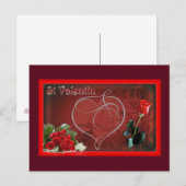 Karte postale st valentin amour (Vorne/Hinten)