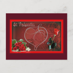Karte postale st valentin amour