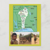 Karte Postkarte von Benin (Vorderseite)