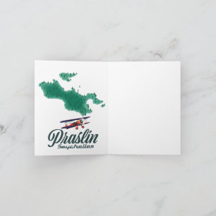 Karte Praslin Seychelles