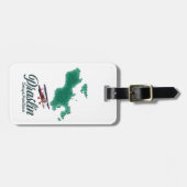 Karte Praslin Seychelles Gepäckanhänger (Vorderseite horizontal)
