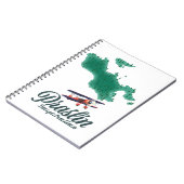 Karte Praslin Seychelles Notizblock (Linke Seite)