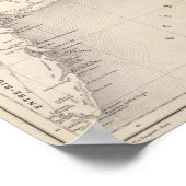 Karte, Provinz Buenos Aires, Nachbarregionen Poster (Ecke)