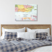 KARTE: PUERTO RICO, 1900 LEINWANDDRUCK (Insitu (Schlafzimmer))