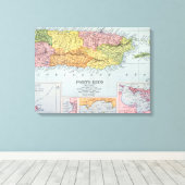 KARTE: PUERTO RICO, 1900 LEINWANDDRUCK (Insitu (Holzboden))