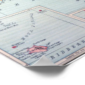 KARTE: PUERTO RICO, 1900 POSTER (Ecke)