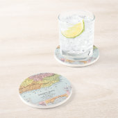 KARTE: PUERTO RICO, 1900 SANDSTEIN UNTERSETZER (Seite)