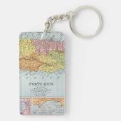 KARTE: PUERTO RICO, 1900 SCHLÜSSELANHÄNGER (Rückseite)