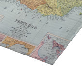 KARTE: PUERTO RICO, 1900 SCHNEIDEBRETT (Ecke)