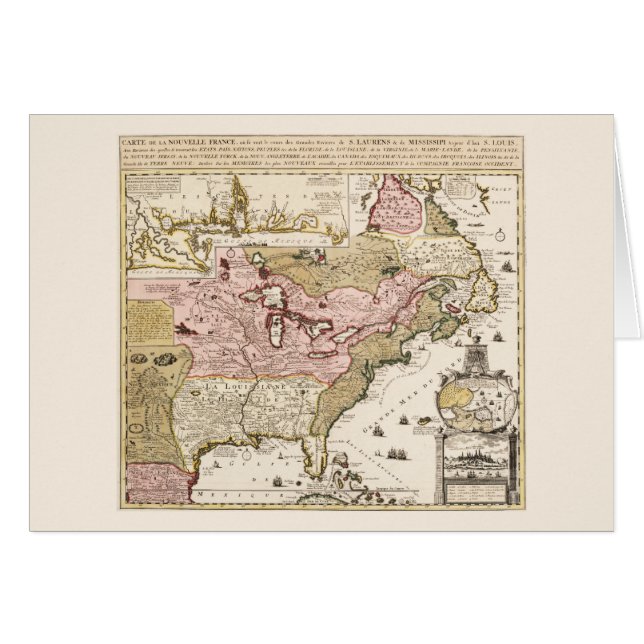 Karte Quebec Nachricht-Frankreich Amerika pro (Vorderseite (Horizontal))