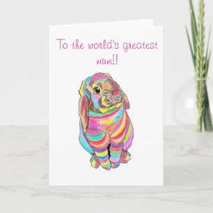 Karte Rainbowbunny Mutter Tages