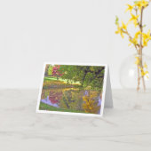 Karte "Reflexionen in einem Teich " (Gelbe Blume)