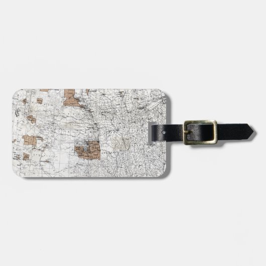 KARTE: RESERVIERUNG, 1888 GEPÄCKANHÄNGER (Vorderseite horizontal)