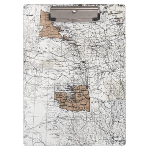 KARTE: RESERVIERUNGEN, 1888 KLEMMBRETT