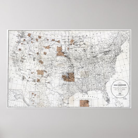 KARTE: RESERVIERUNGEN, 1888 POSTER (Vorne)