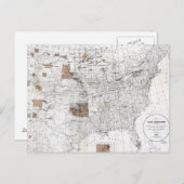 KARTE: RESERVIERUNGEN, 1888 POSTKARTE (Vorne/Hinten)