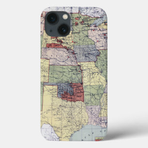 KARTE: RESERVIERUNGEN, 1892 iPhone 13 HÜLLE