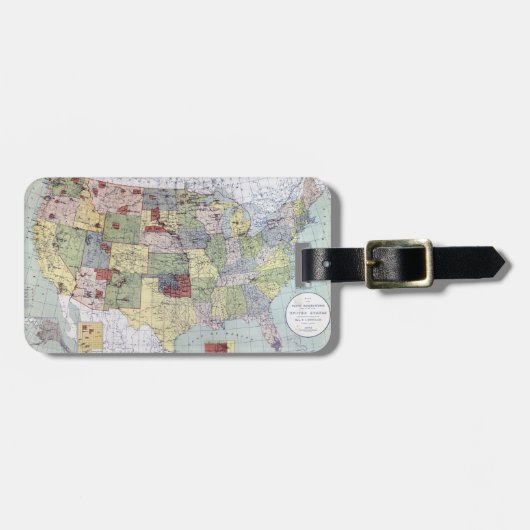 KARTE: RESERVIERUNGEN, 1892 GEPÄCKANHÄNGER (Vorderseite horizontal)