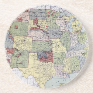 KARTE: RESERVIERUNGEN, 1892 UNTERSETZER