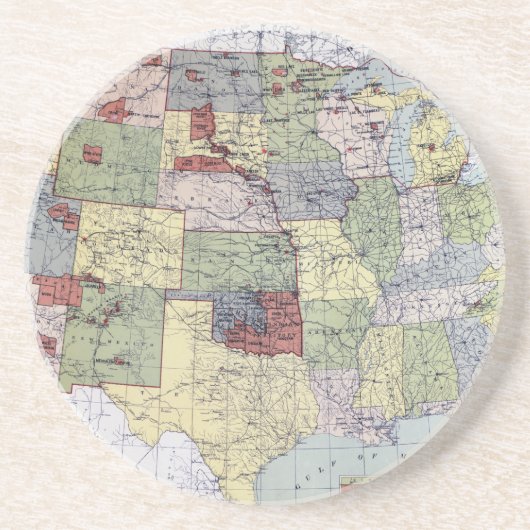 KARTE: RESERVIERUNGEN, 1892 UNTERSETZER (Vorne)