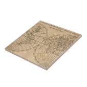 Karte Robinsons Crusoes der Welt Fliese (Seite)