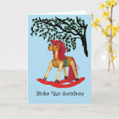 Karte - Rockpferd (Gelbe Blume)