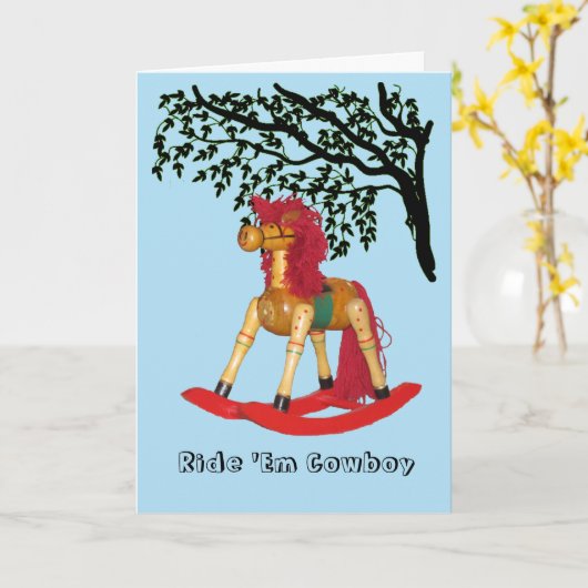 Karte - Rockpferd (Gelbe Blume)