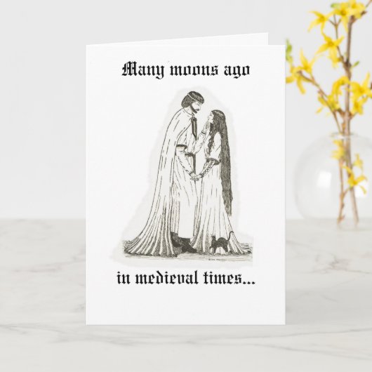 Karte "Romance Geblüht" (Gelbe Blume)