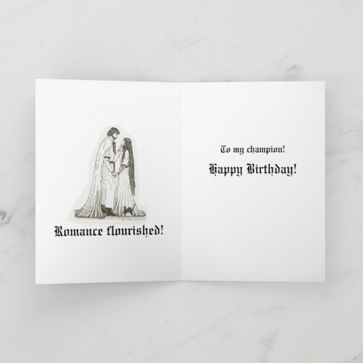 Karte "Romance Geblüht" (Innenseite)