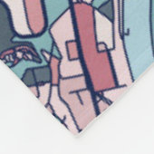 Karte Roms Italien Fleecedecke (Ecke)