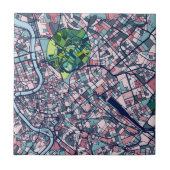 Karte Roms Italien Fliese (Vorderseite)