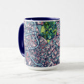 Karte Roms Italien Tasse (Vorderseite Links)