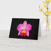 Karte, rosa Cattleya. # 1781 Kopie Karte (Gelbe Blume)