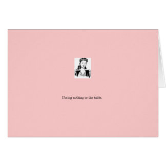 Karte: Rosa "ich hole nichts zum Tabelle "