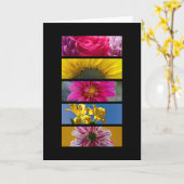 Karte - Rosa und gelbe Macro-Blume (Gelbe Blume)