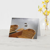 Karte - Ruderboote und Enten (Gelbe Blume)