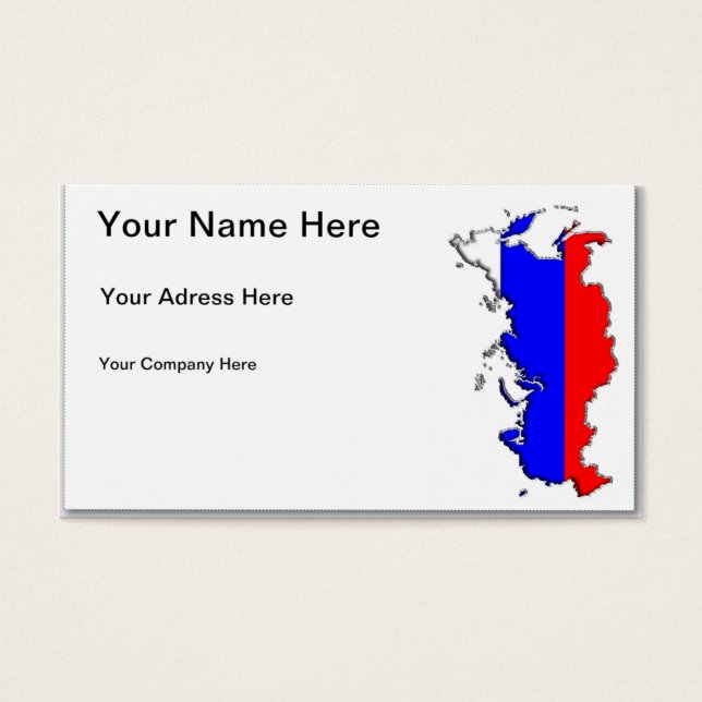 Karte Russlands (Vorderseite)