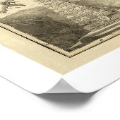 Karte Russlands 1786 Poster (Ecke)