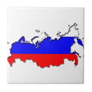 Karte Russlands Fliese