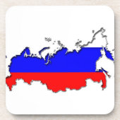 Karte Russlands Getränkeuntersetzer (Vorderseite)
