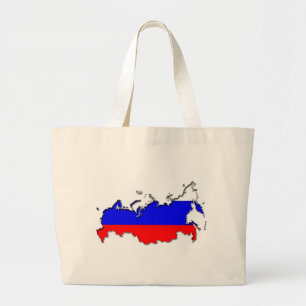 Karte Russlands Jumbo Stoffbeutel