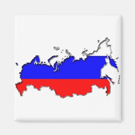 Karte Russlands Magnet (Vorne)