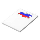 Karte Russlands Notizblock (Rotiert)