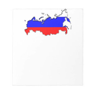 Karte Russlands Notizblock