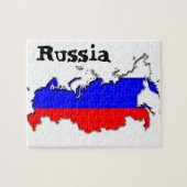 Karte Russlands Puzzle (Horizontal)