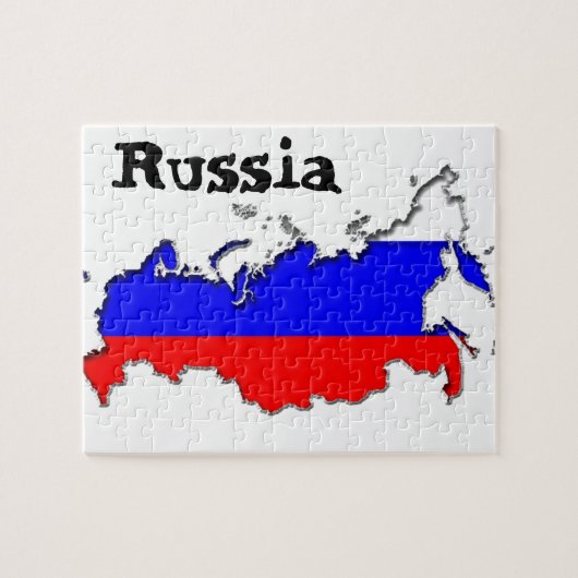 Karte Russlands Puzzle (Horizontal)