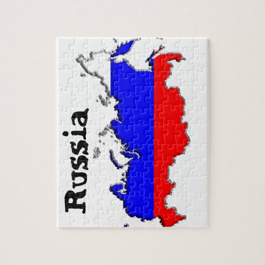 Karte Russlands Puzzle (Vertikal)