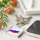 Karte Russlands Schlüsselanhänger (Seite)